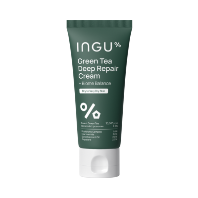 Green Tea Deep Repair Cream +Biome Balance | INGU Skin