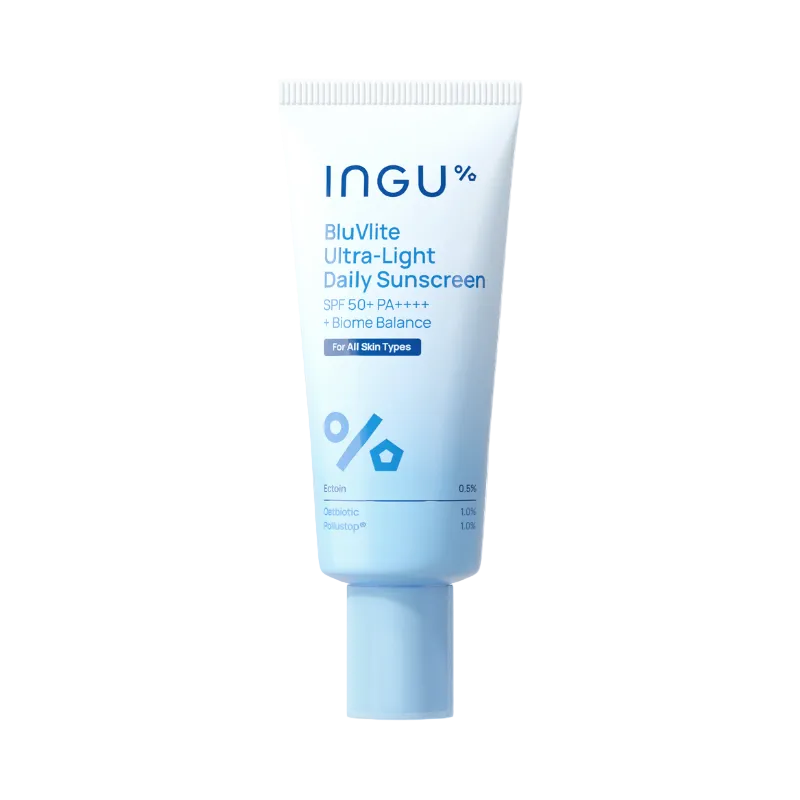 BluVlite Ultra-Light Daily Sunscreen +Biome Balance | INGU Skin
