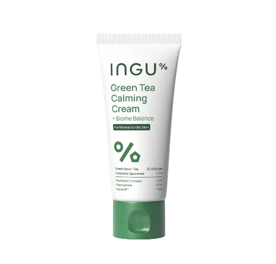 Green Tea Calming Cream +Biome Balance | INGU Skin